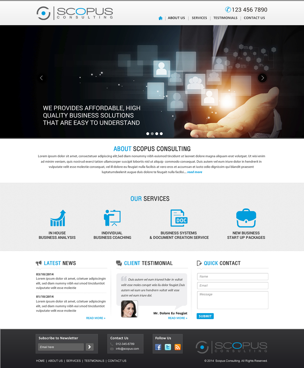 Web Design par Sbss pour Scopus Consulting | Design #4626810