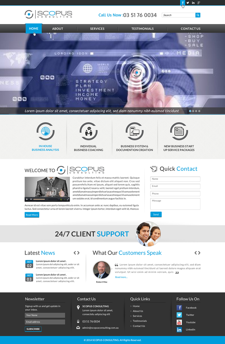 Web Design par Sbss pour Scopus Consulting | Design #4631931
