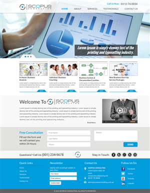Web Design par Sbss pour Scopus Consulting | Design : #4631934