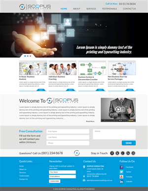 Web Design par Sbss pour Scopus Consulting | Design : #4631935