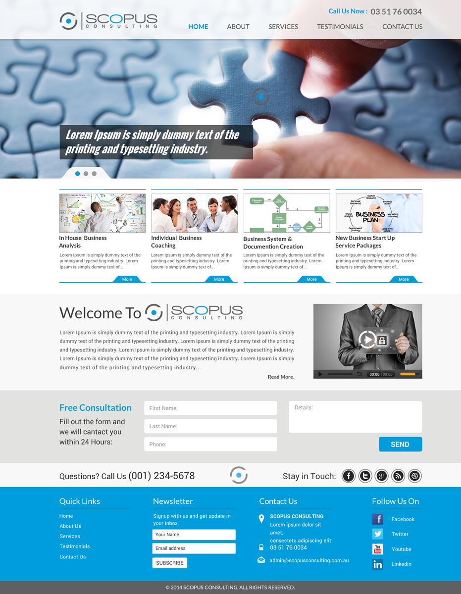 Web Design par Sbss pour Scopus Consulting | Design #4631937