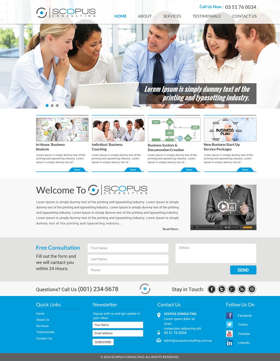 Web Design par Sbss pour Scopus Consulting | Design #4631938