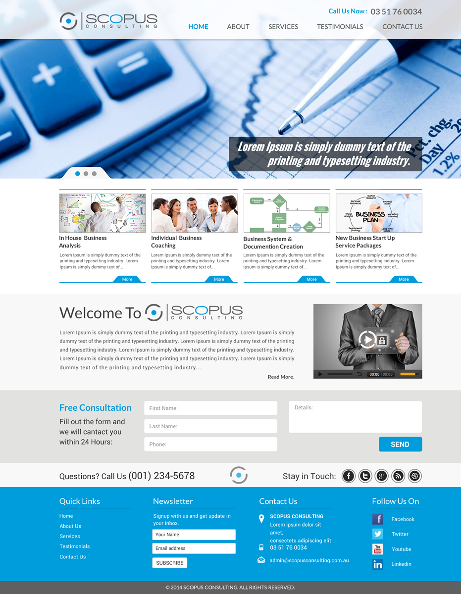 Web Design par Sbss pour Scopus Consulting | Design #4631940