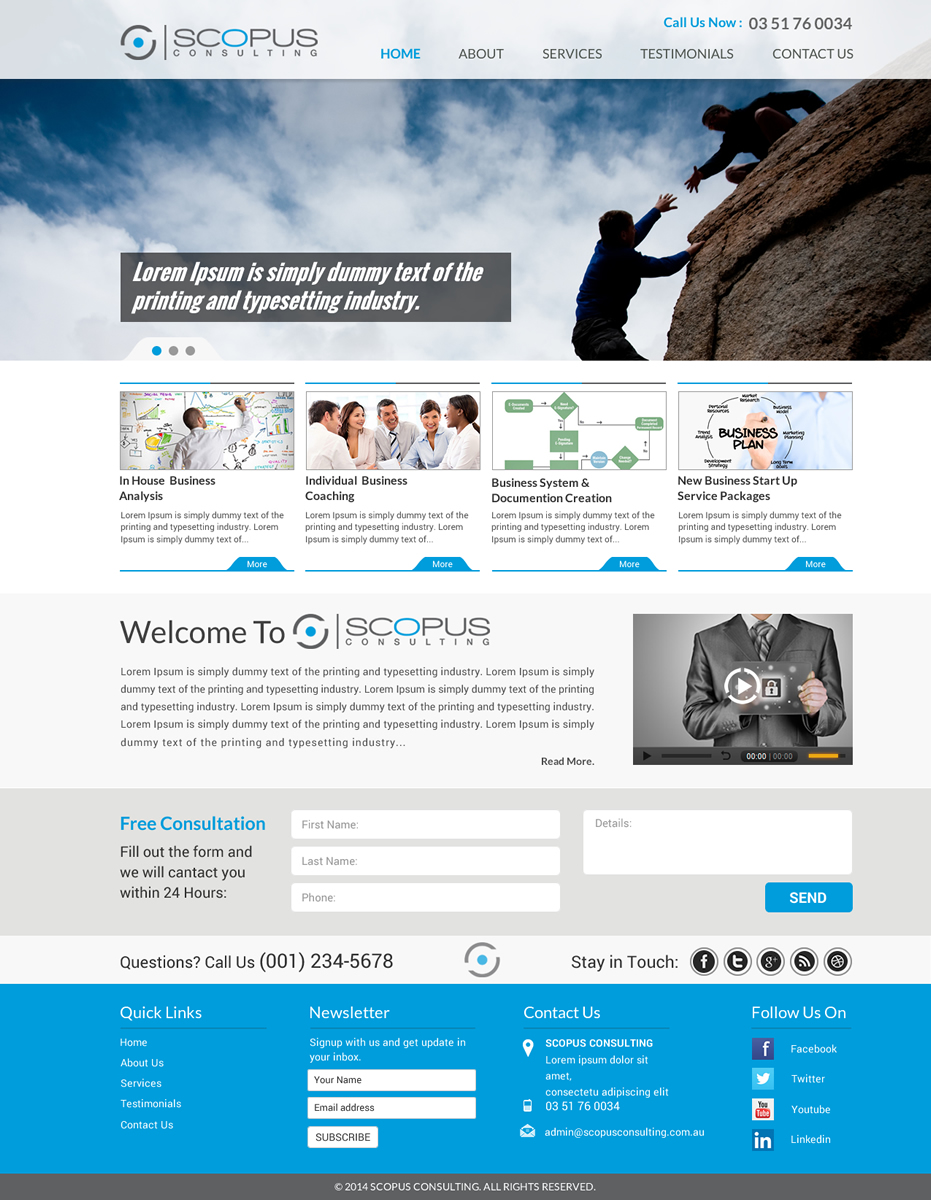 Web Design par Sbss pour Scopus Consulting | Design #4631941