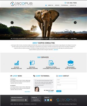 Web Design par Sbss pour Scopus Consulting | Design : #4631944
