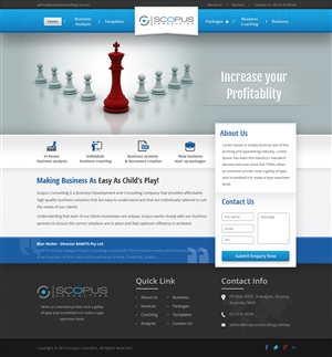Web Design par Sbss pour Scopus Consulting | Design : #4633391