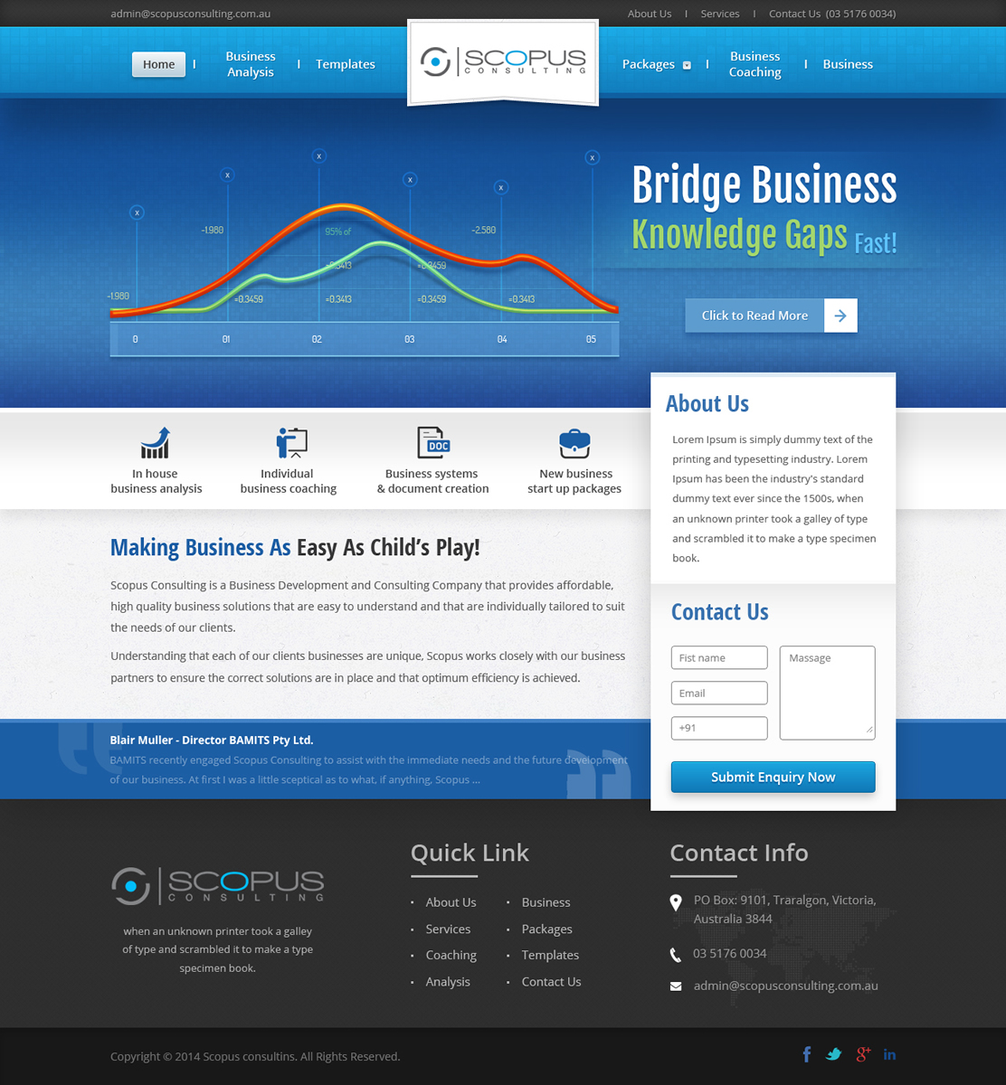 Web Design par Sbss pour Scopus Consulting | Design #4633395
