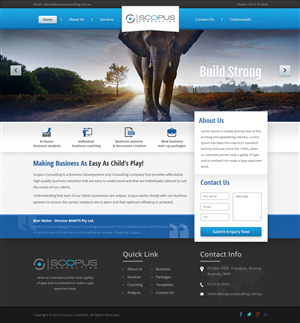 Web Design par Sbss pour Scopus Consulting | Design : #4641160