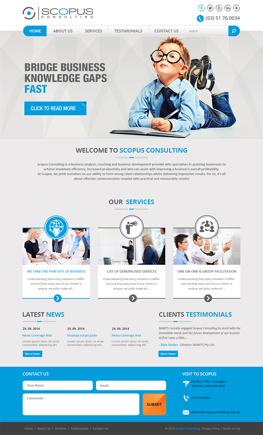 Web Design par Creative Usha pour Scopus Consulting | Design #4646792