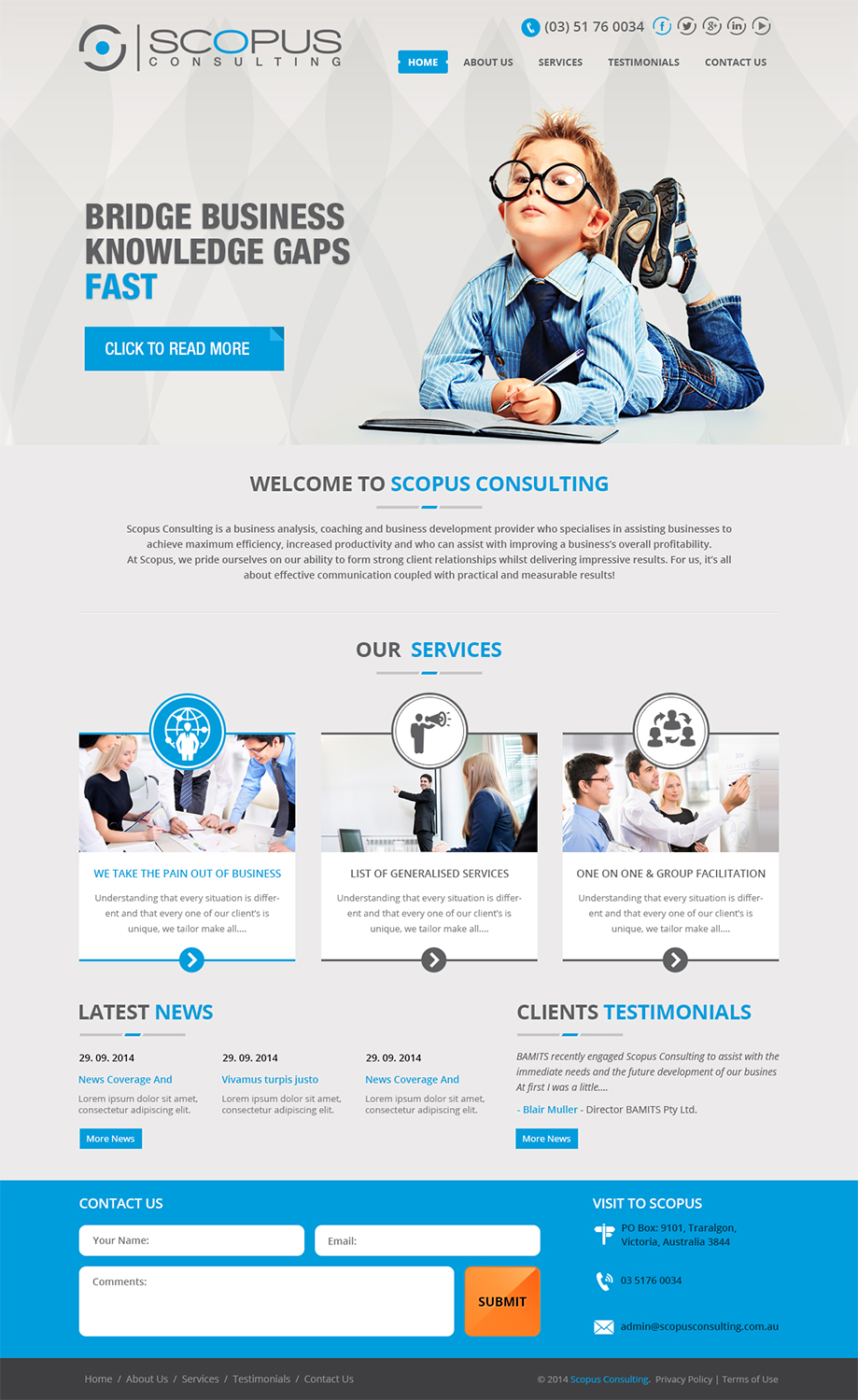 Web Design par Creative Usha pour Scopus Consulting | Design #4646793