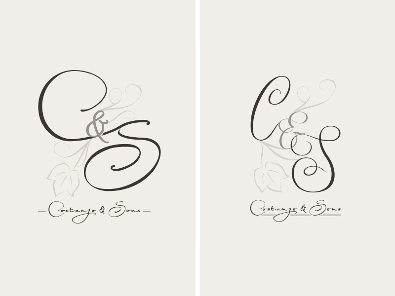 Logo Design by NPaceStudio for Costanzo & Sons | Design #4656936