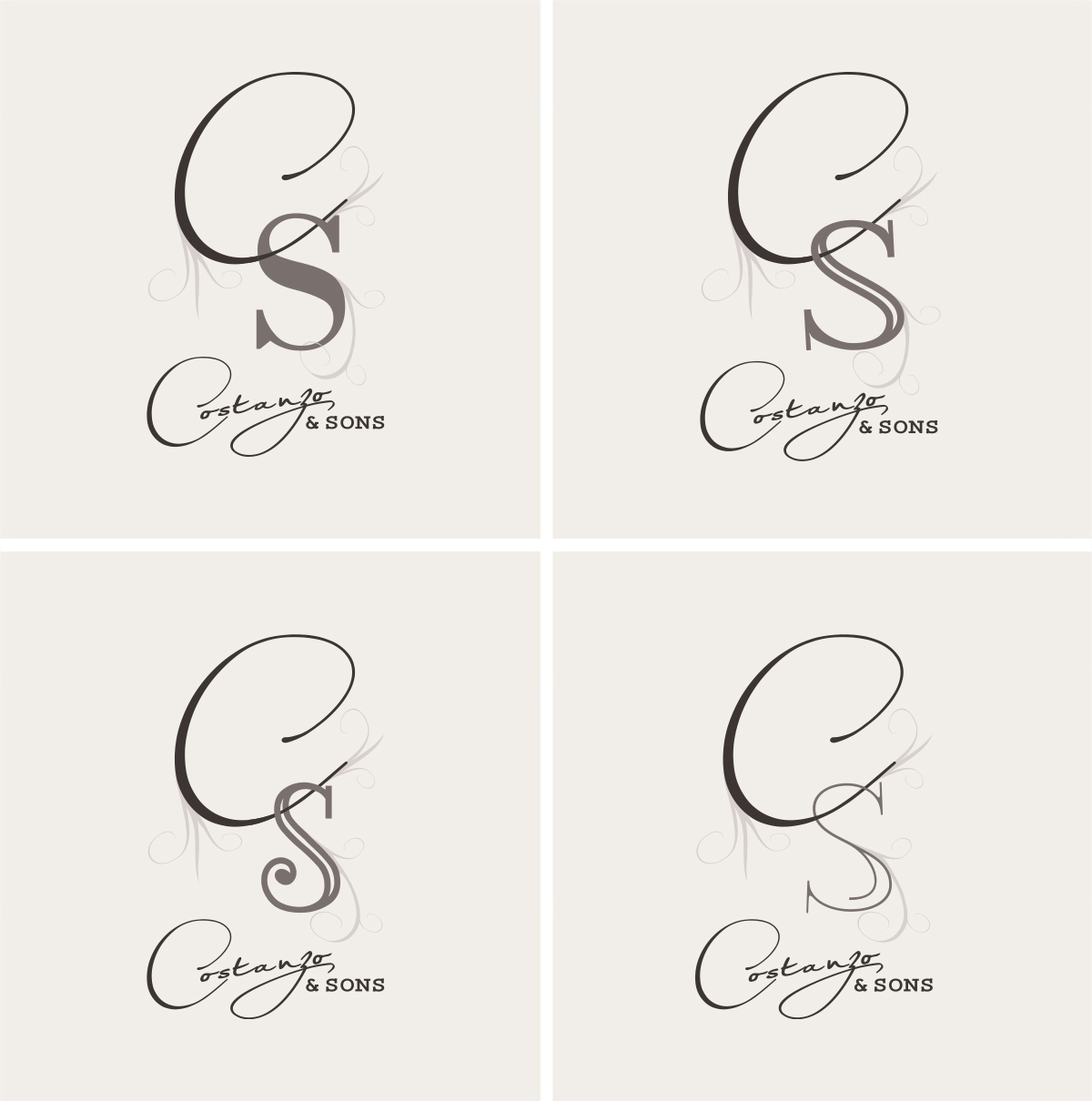 Logo Design by NPaceStudio for Costanzo & Sons | Design #4723279