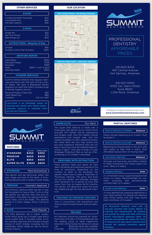Summit Dental Brochure | Broschüren-Design von mcky//design