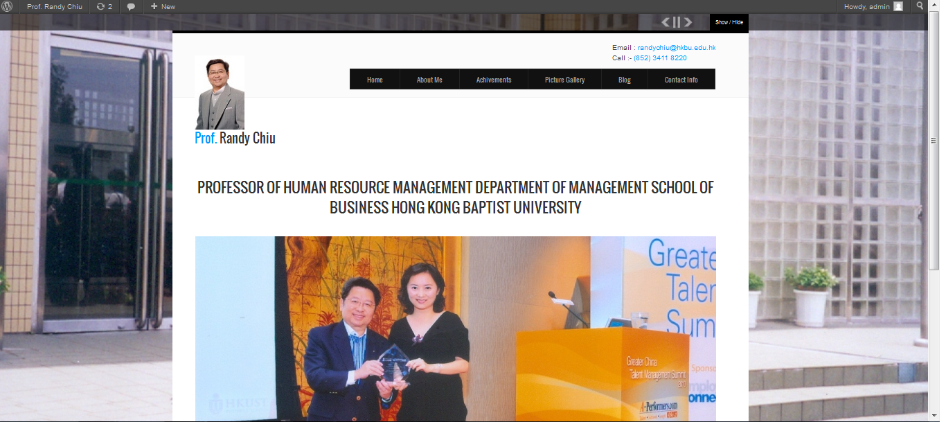 Wordpress Design by Mayank Jhawar for this project | Design #1345616