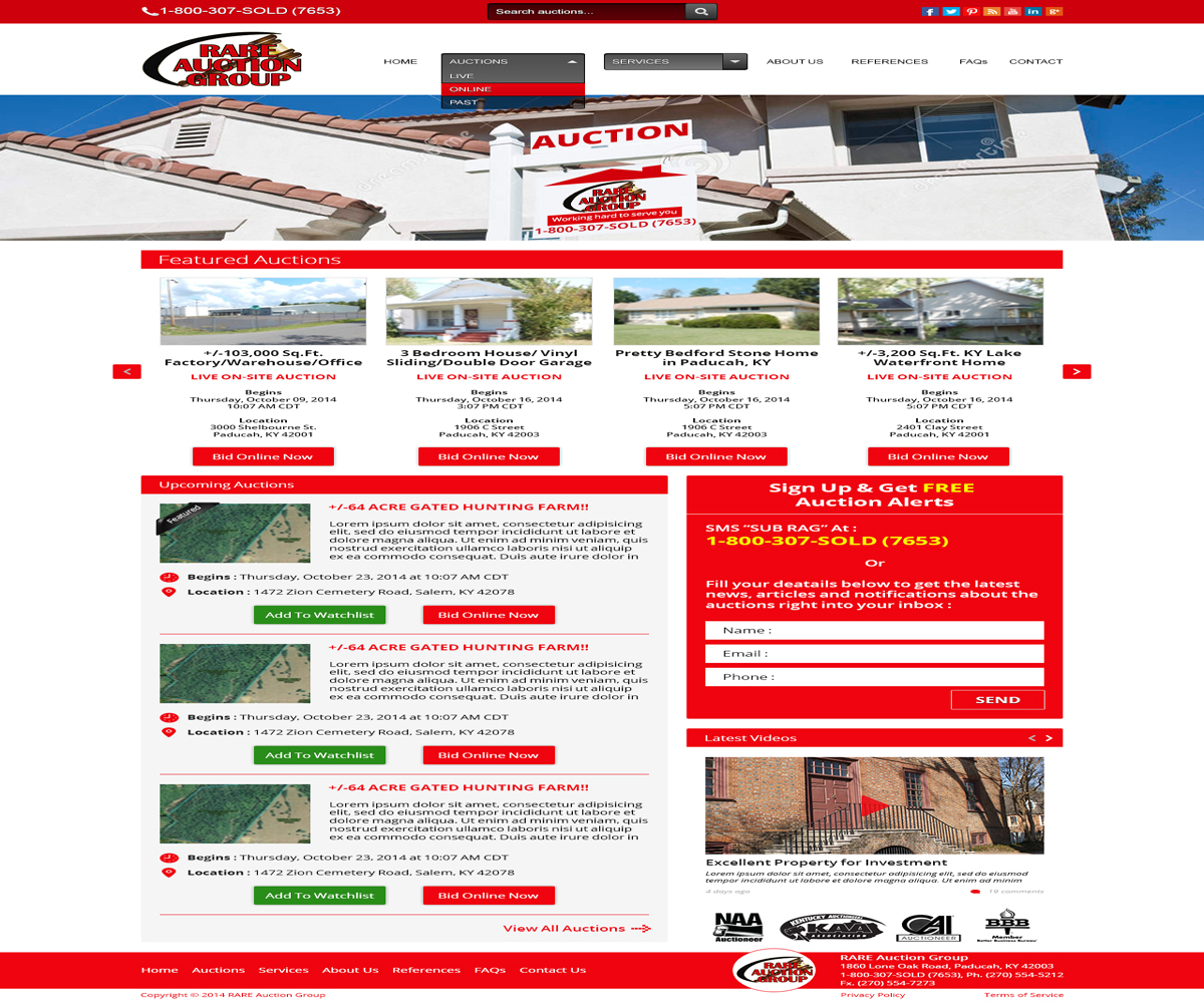 Wordpress Design by beststarts for AuctionServices.com, Inc. | Design #4663959