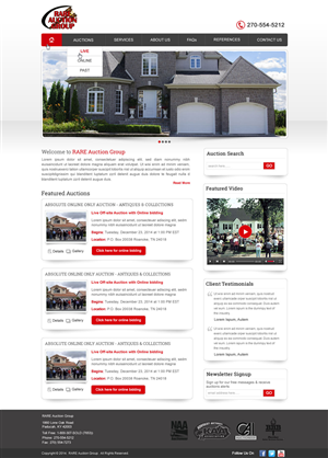 Wordpress Design by harmi_199 for AuctionServices.com, Inc. | Design: #4656119