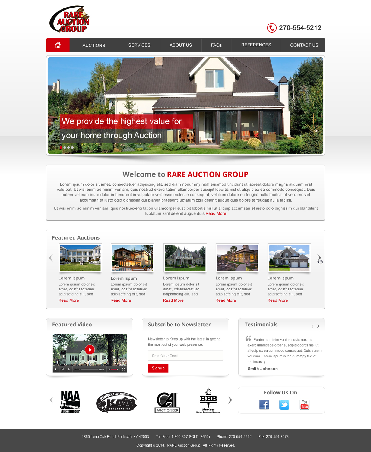 Wordpress Design by harmi_199 for AuctionServices.com, Inc. | Design #4656123