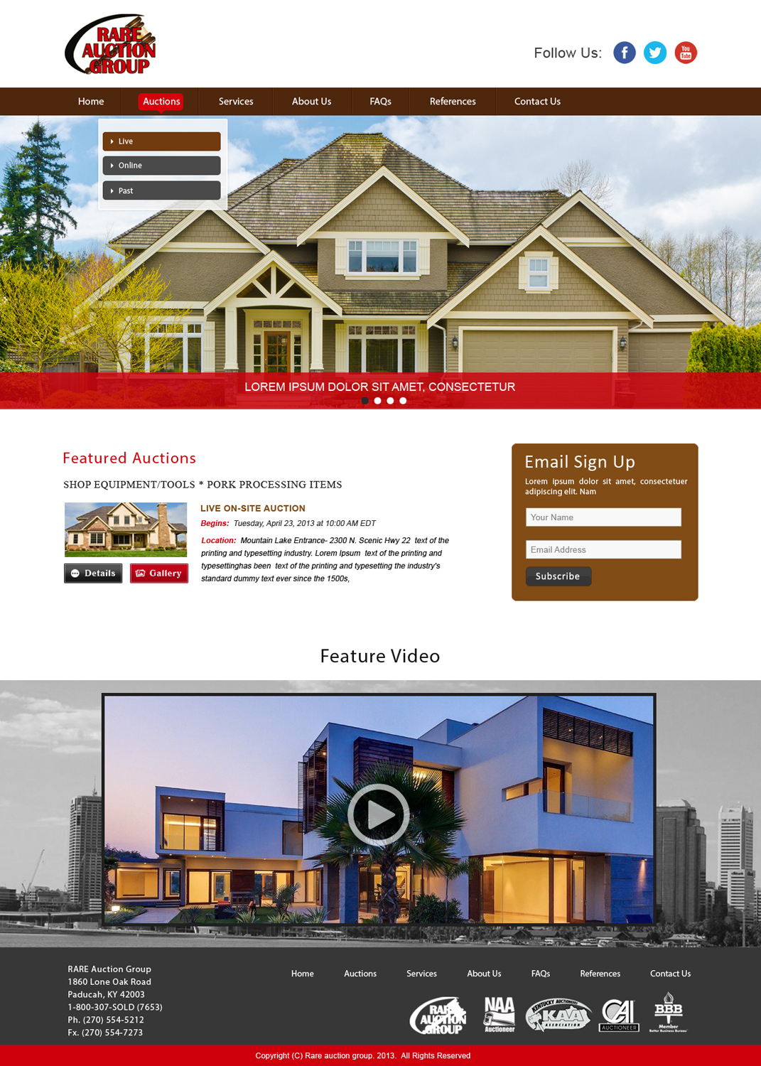 Wordpress Design by webxvision for AuctionServices.com, Inc. | Design #4652501