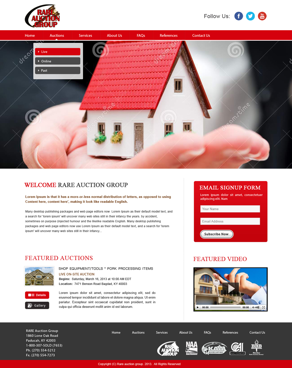 Wordpress Design by webxvision for AuctionServices.com, Inc. | Design #4652661