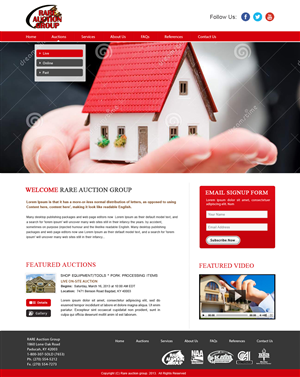 Wordpress Design by webxvision for AuctionServices.com, Inc. | Design: #4652661