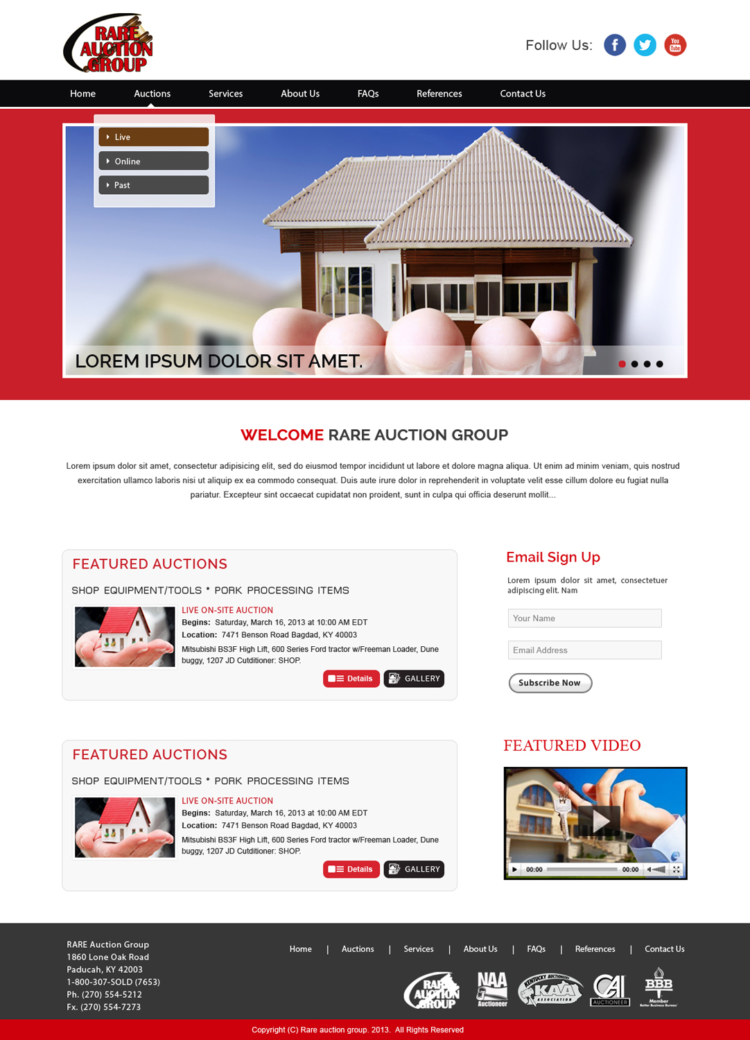 Wordpress Design by webxvision for AuctionServices.com, Inc. | Design #4653103