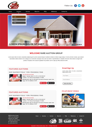 Wordpress Design by webxvision for AuctionServices.com, Inc. | Design: #4653103