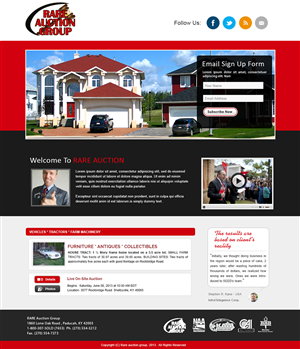 Wordpress Design by webxvision for AuctionServices.com, Inc. | Design #4654727