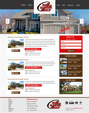 Wordpress Design by rightway for AuctionServices.com, Inc. | Design: #4638421