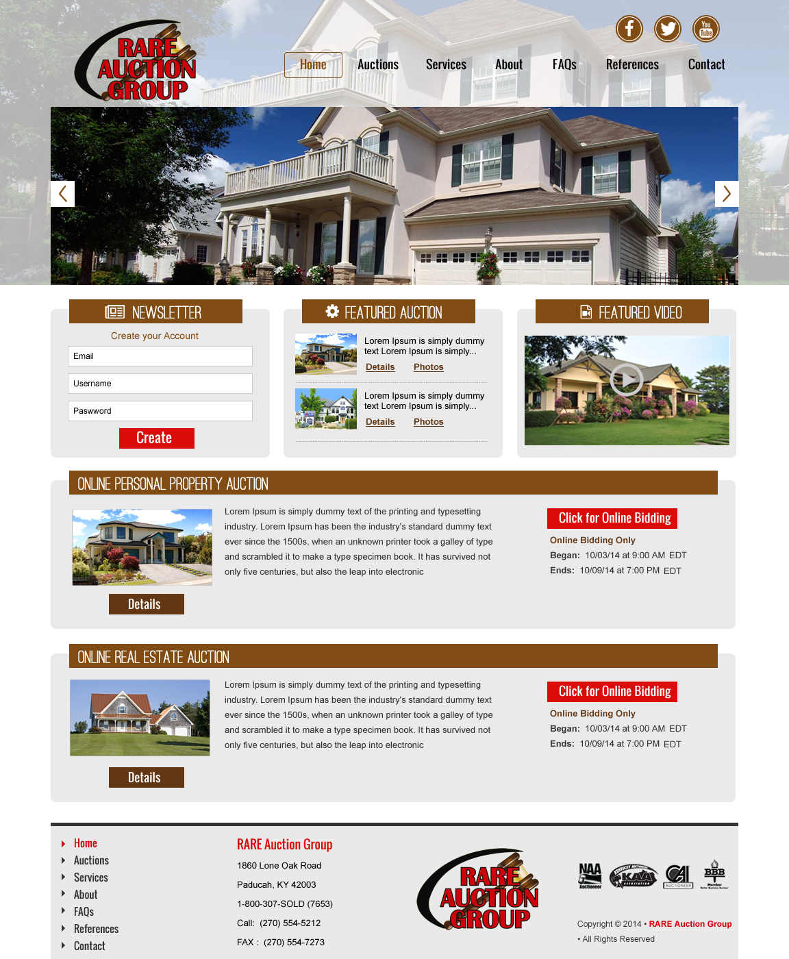 Wordpress Design by rightway for AuctionServices.com, Inc. | Design #4638427