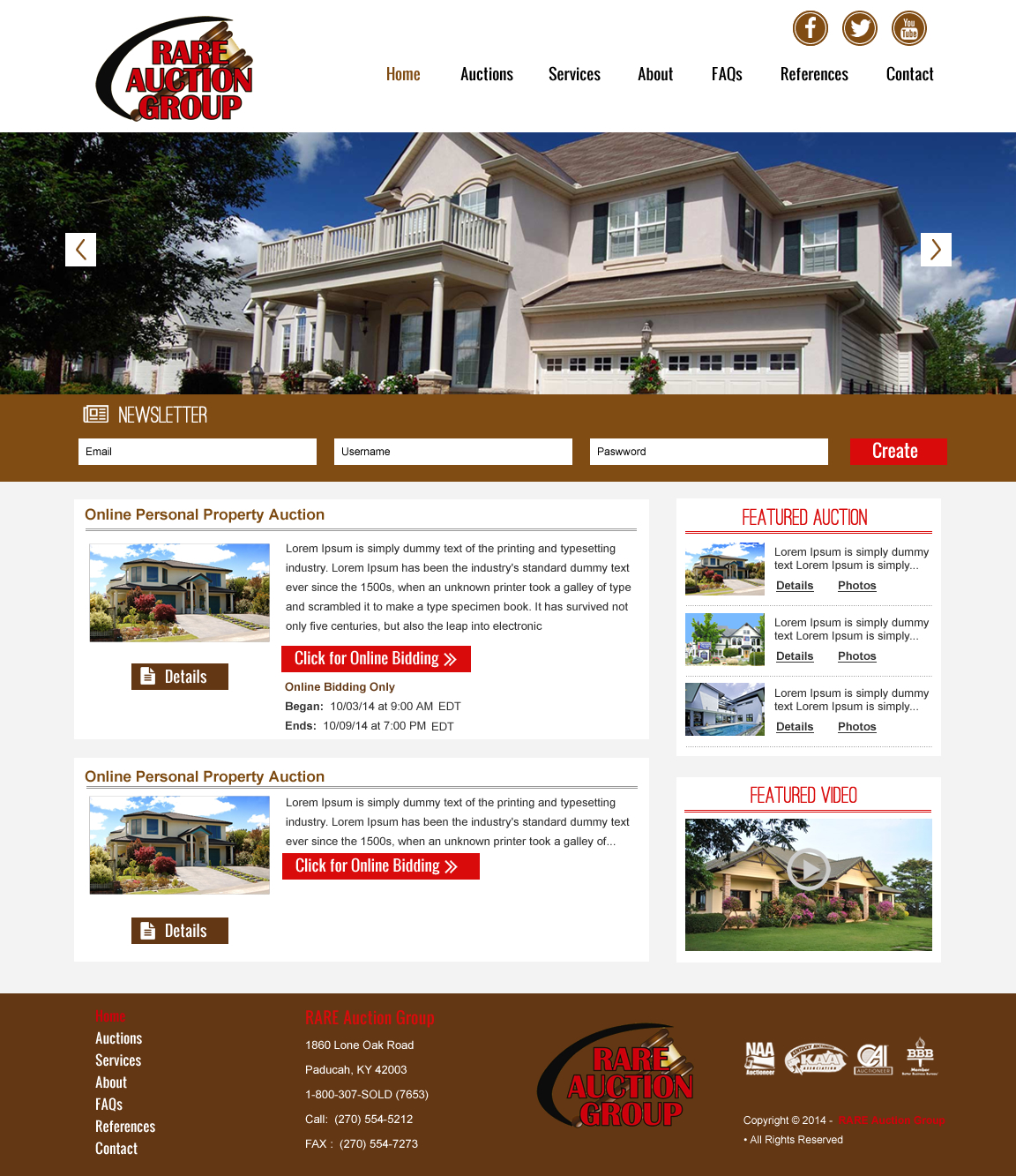 Wordpress Design by rightway for AuctionServices.com, Inc. | Design #4638433