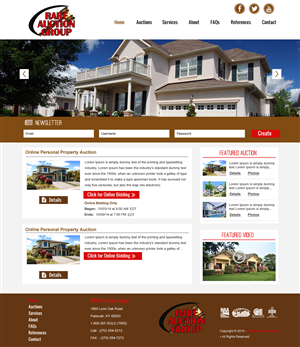 Wordpress Design by rightway for AuctionServices.com, Inc. | Design: #4638433