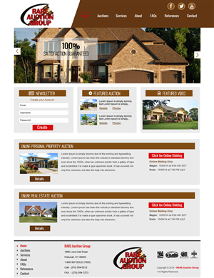 Wordpress Design by rightway for AuctionServices.com, Inc. | Design: #4638437