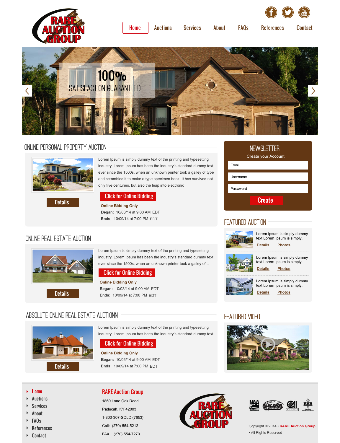 Wordpress Design by rightway for AuctionServices.com, Inc. | Design #4638444