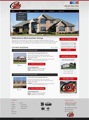 Wordpress Design by Tanvir for AuctionServices.com, Inc. | Design #4635486
