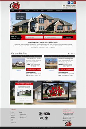 Wordpress Design by Tanvir for AuctionServices.com, Inc. | Design: #4635732