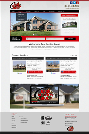 Wordpress Design by Tanvir for AuctionServices.com, Inc. | Design: #4636348
