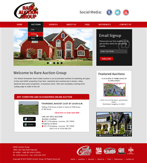 Wordpress Design by Creative X Designs for AuctionServices.com, Inc. | Design: #4650090