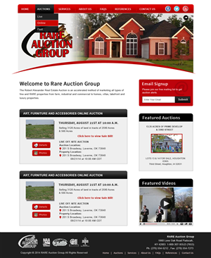 Wordpress Design by Creative X Designs for AuctionServices.com, Inc. | Design: #4656783