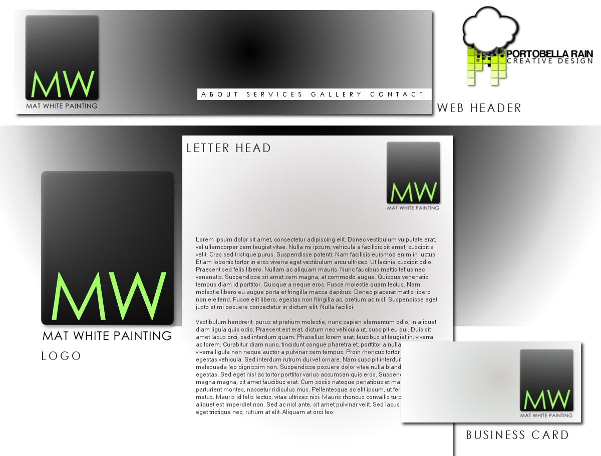 Logo-Design von CutCorner Creatives für Mat white painting | Design #212462