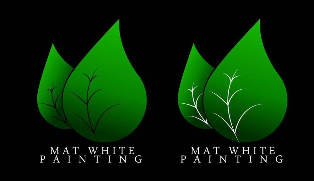 Diseño de Logo por V-Designs para Mat white painting | Diseño #219885