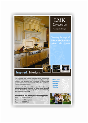 Flyer Design by Rajeev Pathak for lmk concepts | Design: #4641645