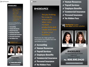 Advertisement Design by Jozbel for OneSource, Inc. | Design: #1313971