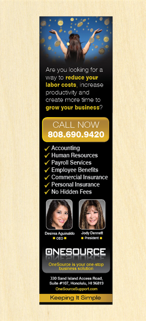 Advertisement Design by rkailas for OneSource, Inc. | Design: #1324431