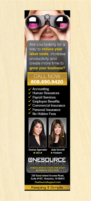 Advertisement Design by rkailas for OneSource, Inc. | Design: #1324546