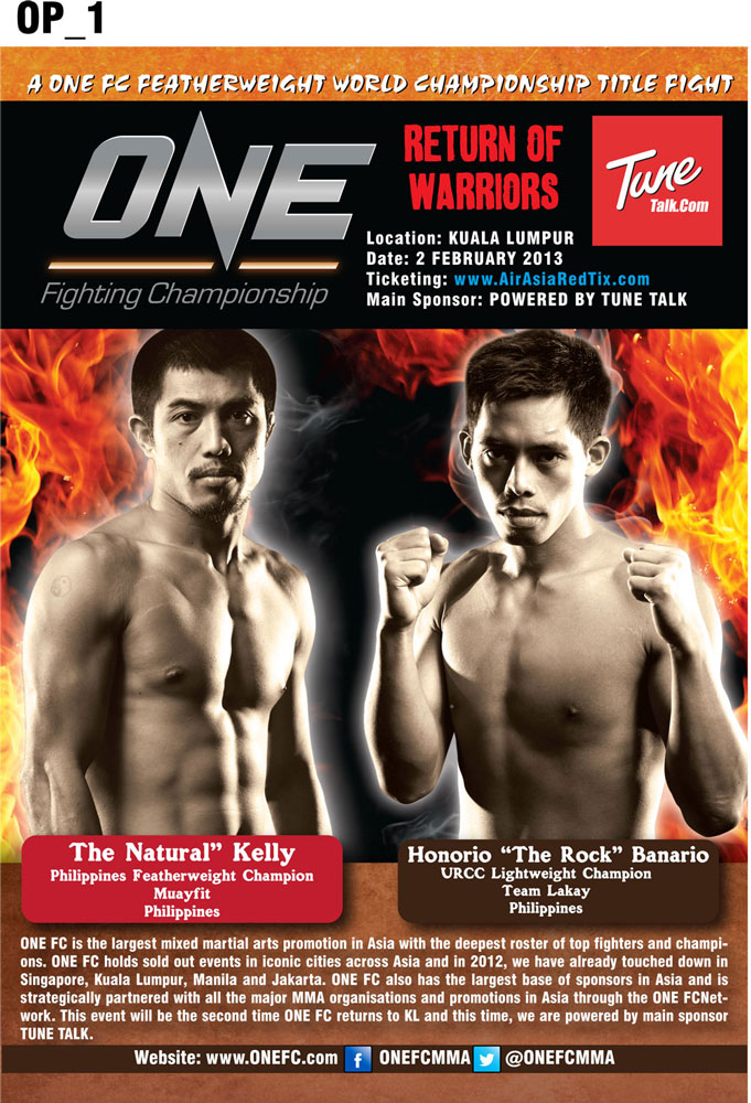 Poster Design by makewell graphic for ONE Fighting Championship | Design #1328060