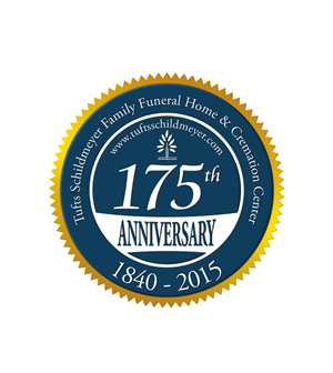Family Owned & Operated Funeral Home 175th Anniversary Celebration Sticker | Sticker Design by D'Mono