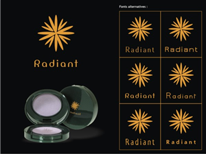 Diseño de Logo por Cut and Glue para Radiant Cosmetics | Diseño: #217776