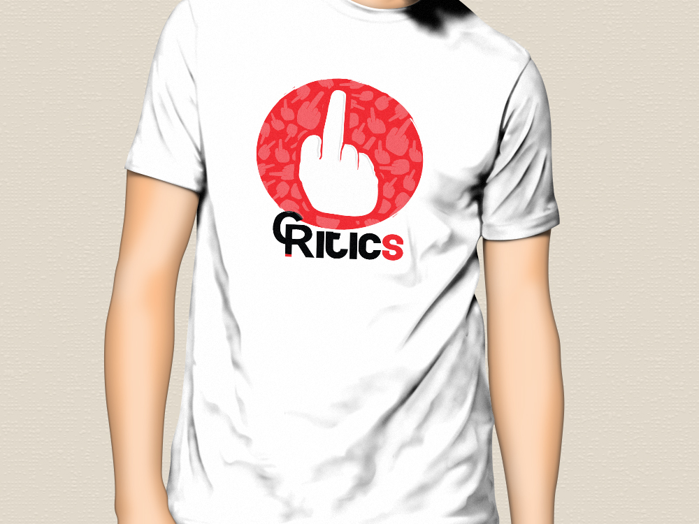 T-Shirt-Design von MergeStudio für Critics Clothing ltd | Design #1318702