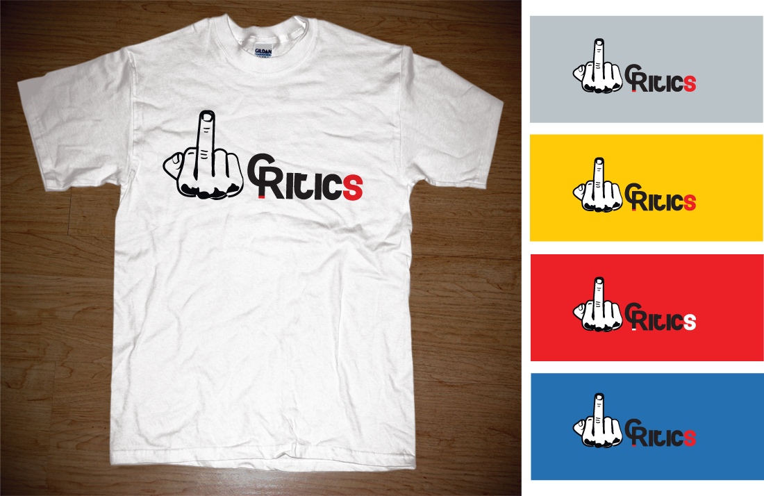 T-Shirt-Design von MNM für Critics Clothing ltd | Design #1315500