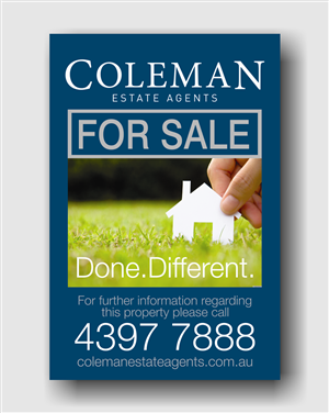 Diseño de Señalética por cb1318 para Coleman Estate Agents | Diseño: #4646965